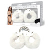 WhipSmart Classic Furry Cuffs - White-(ws1503)