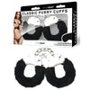 WhipSmart Classic Furry Cuffs - Black-(ws1505)