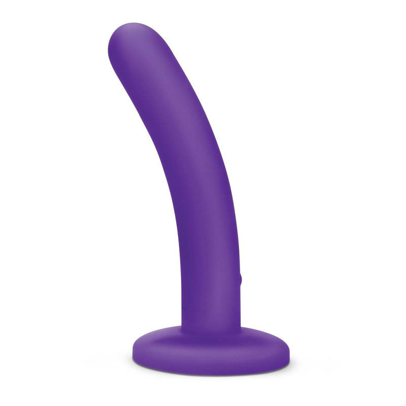 WhipSmart 5 Slimline Rechargeable Vibrating Dildo - Purple 12.7 cm USB Rechargeable Dildo-WS3011-PUR