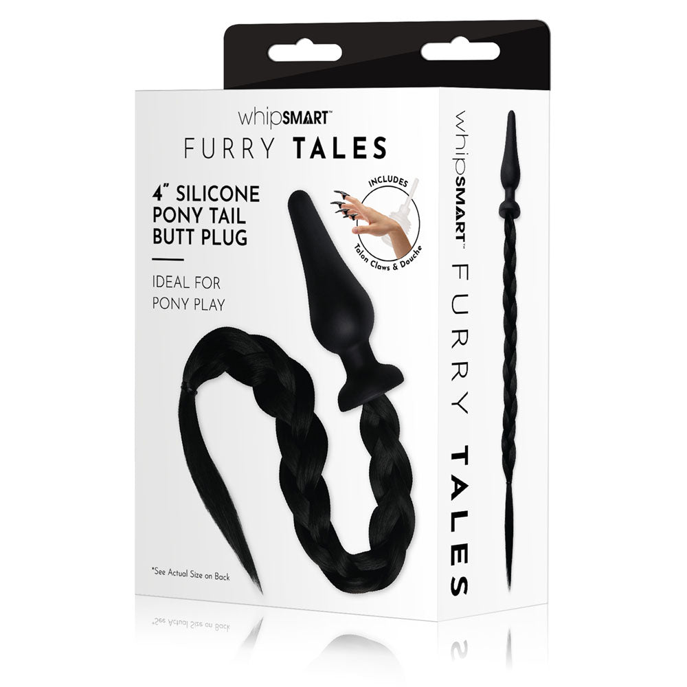 WhipSmart Furry Tales 4 Inch Silicone Pony Tail Butt Plug-(ws3510)