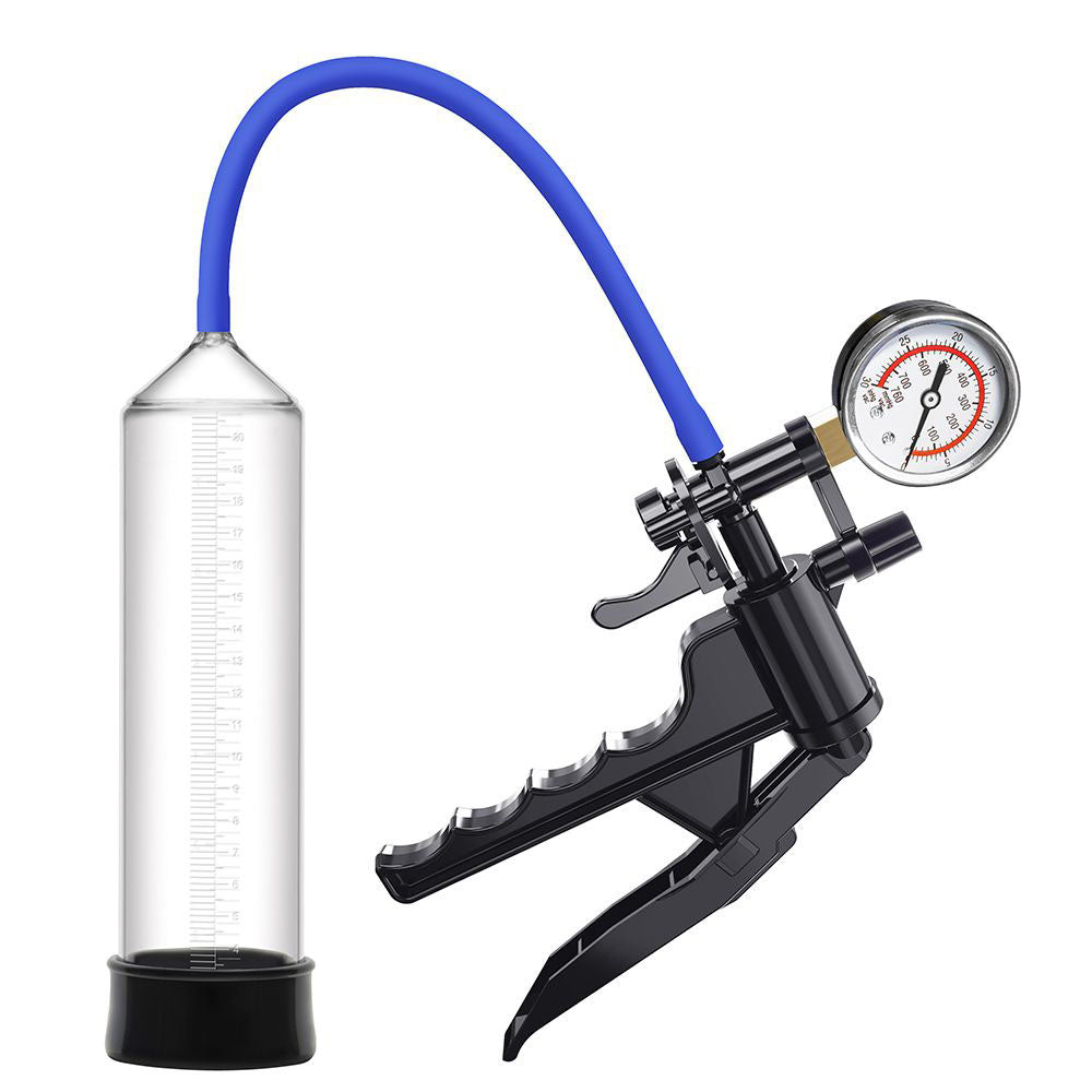 LuvPump ProXtra Professional Gauge Power Pump - Clear Penis Pump with Pressure Gauge-Z010-M