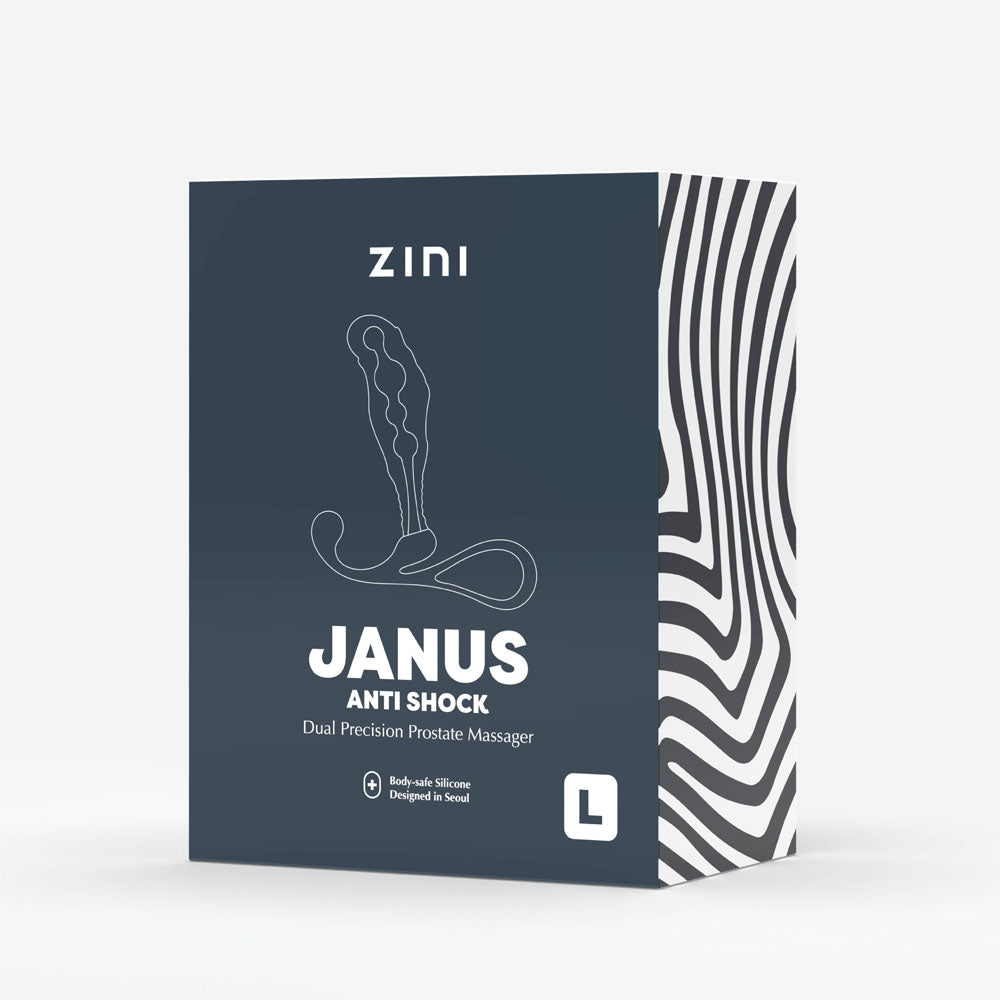 Zini Janus Anti Shock - Large - Black Large Prostate Massager-ZA503