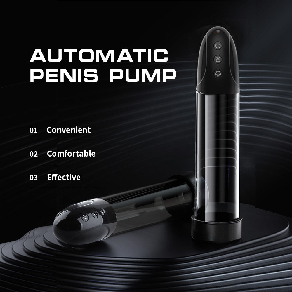 LuvPump Automatic Penis Pump - Clear USB Rechargeable Automatic Penis Pump-ZD-02-DD