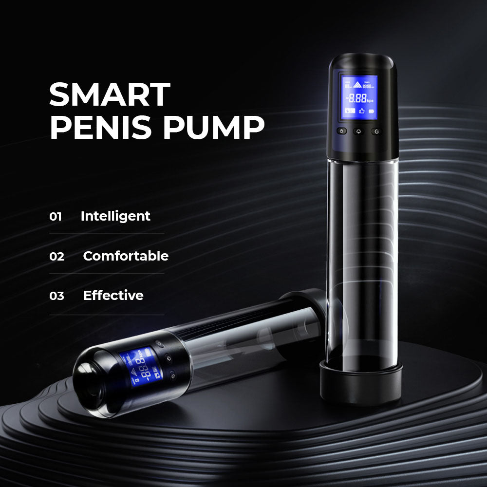 LuvPump Smart Penis Pump - Clear USB Rechargeable Automatic Penis Pump-ZD-06-09