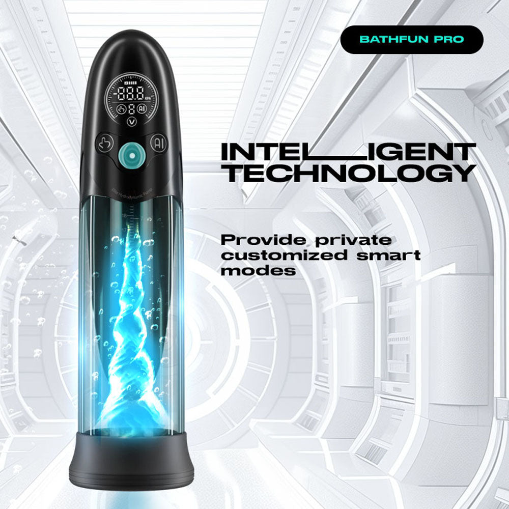 LuvPump Bathfun Pro - USB Rechargeable Waterproof Smart Automatic Penis Pump - ZD-50