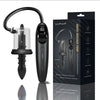 LuvPump RosCup Pro Smart Rosebud Pump - Black USB Rechargeable Anal Pump with Vibrating Probe - ZD-90-Z-P0