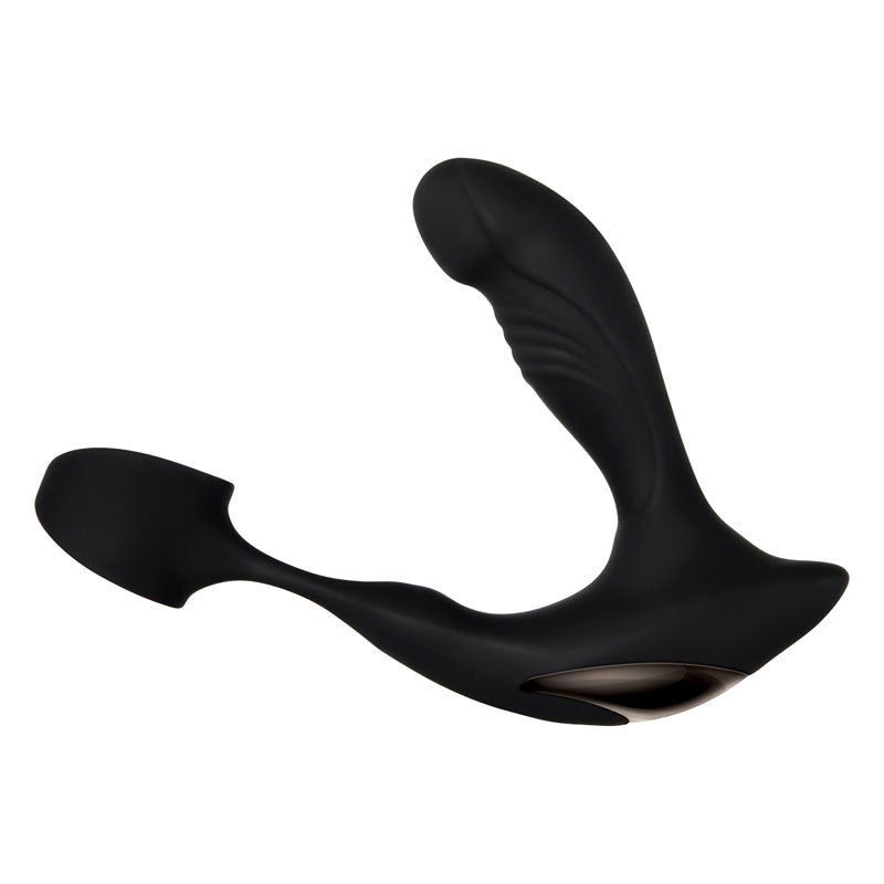 Zero Tolerance Strapped & Tapped - Black USB Rechargeable Heating Anal Plug with Cock Ring-ZE-AP-6290-2