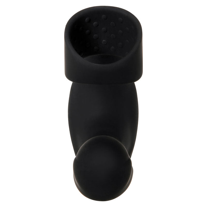 Zero Tolerance Strapped & Tapped - Black USB Rechargeable Heating Anal Plug with Cock Ring-ZE-AP-6290-2