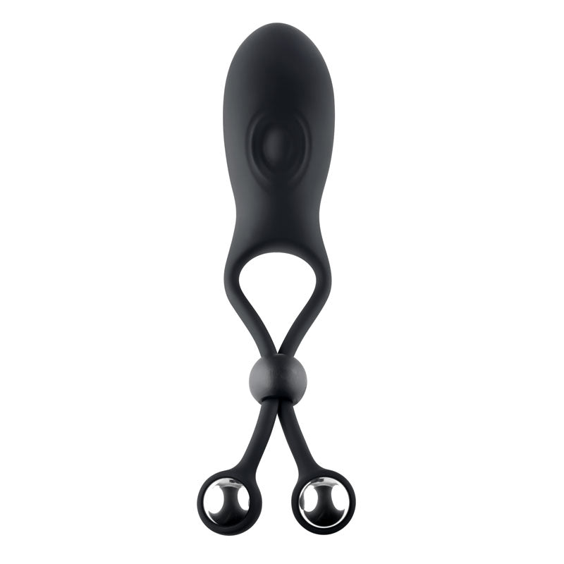 Zero Tolerance THE BIG BANG - Black USB Rechargeable Vibrating Lasso Cock Ring-ZE-RS-8256-2