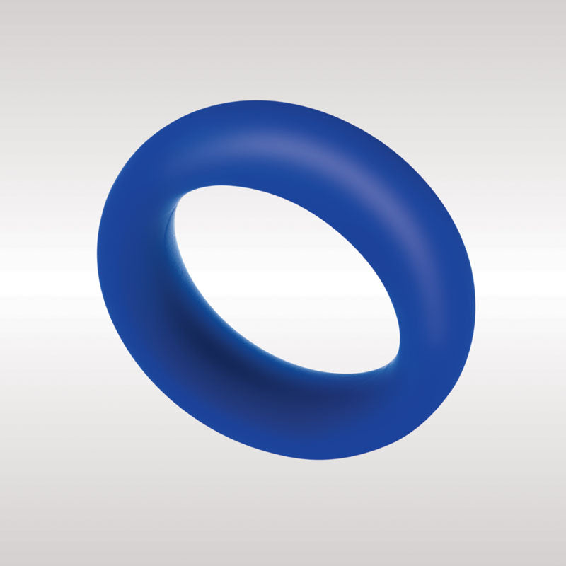 Zolo Extra Thick Silicone Cock Ring - Blue 40 mm Cock Ring-ZO-6034