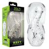 Zolo Gripz - Wavy - Clear Stroker Sleeve-ZO-6043