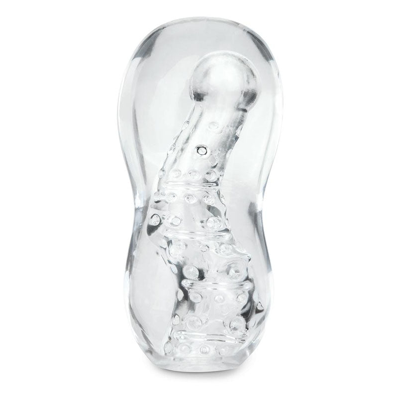 Zolo Gripz - Wavy - Clear Stroker Sleeve-ZO-6043