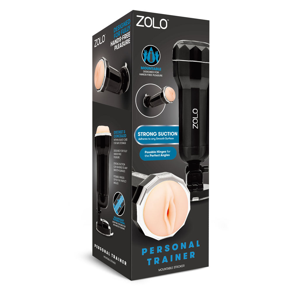 Zolo Personal Trainer - Flesh Vagina Stroker with Suction Mount-ZO-6060