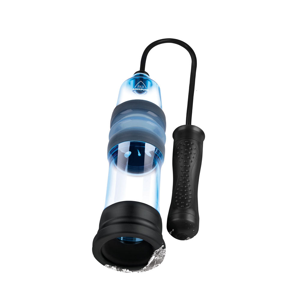 Zolo Aquapump Compact Auto - Blue Auto Water Penis Pump-ZO-6068