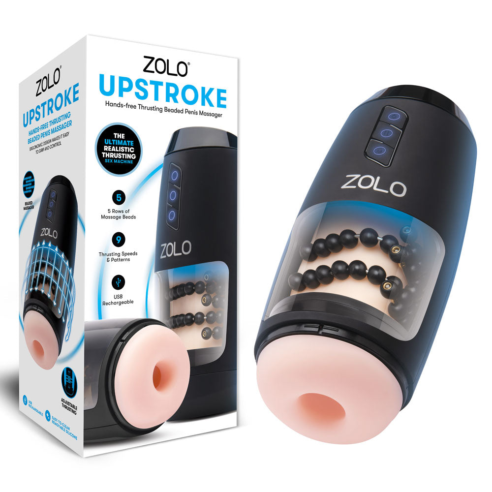 Zolo Upstroke - Flesh USB Rechargeable Auto Thrusting Masturbator-ZO-6076