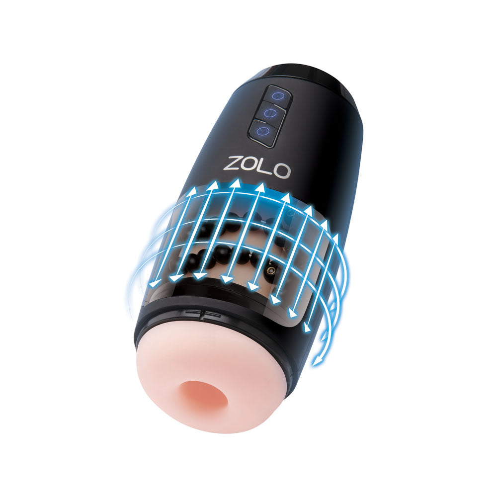 Zolo Upstroke - Flesh USB Rechargeable Auto Thrusting Masturbator-ZO-6076