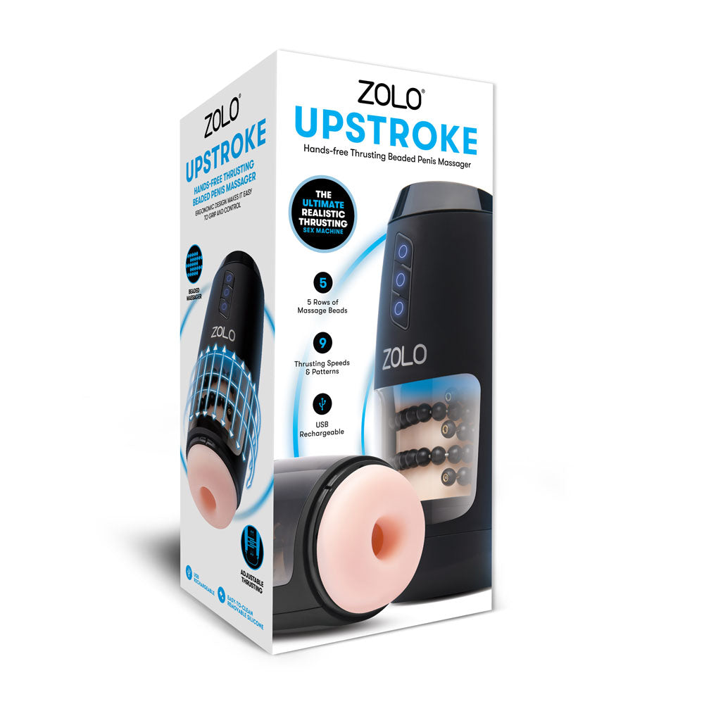 Zolo Upstroke - Flesh USB Rechargeable Auto Thrusting Masturbator-ZO-6076