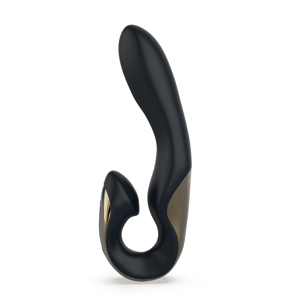 Zini Roae Special Edition - Black/Gold - Black/Gold 19.5 cm USB Rechargeable Vibrator-ZV011