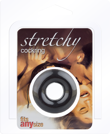 Stretchy Cockring (Black)-06-071BLK-BCD