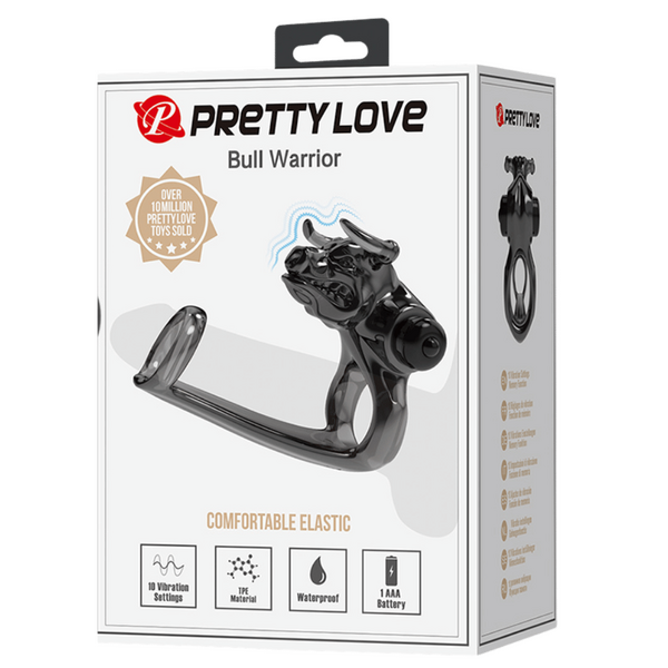 Bull Warrior Cockring (Black)-BI-210333