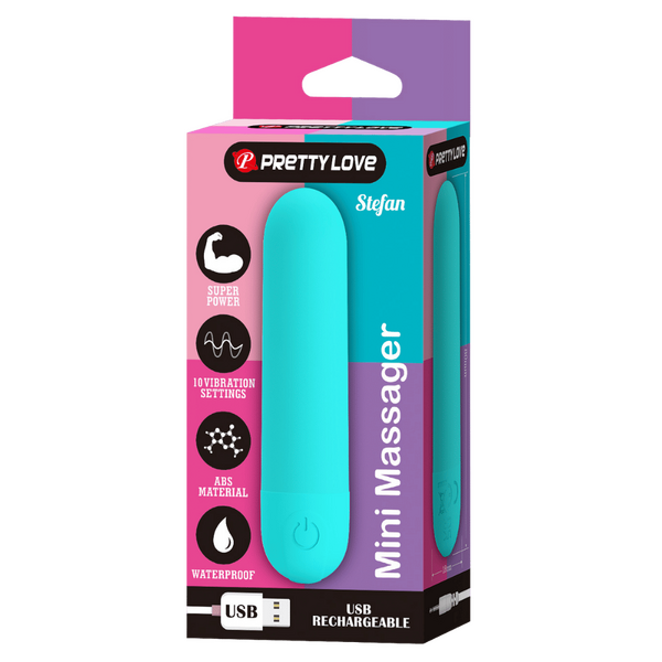 Stefan - Rechargeable Mini Massager (Blue)-BI-300085-1