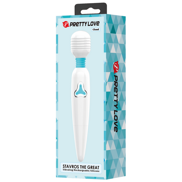 Rechargeable Wand - Cloud (White/Blue)-BW-055010-3