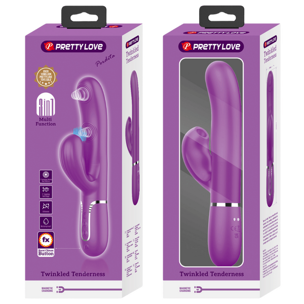 Perdita - 3in1 Multi-function Vibrator (Purple)