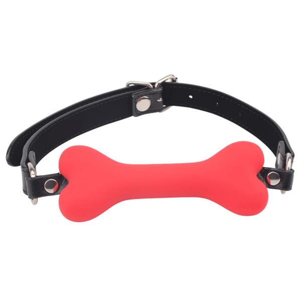 Doggie Bone Bit Gag (Red)