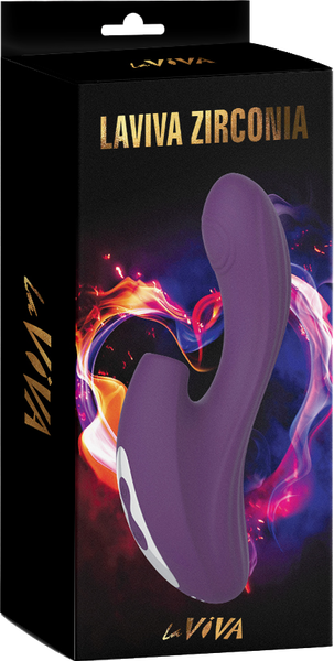 Zirconia Sucking & Knocking Vibrator (Purple)