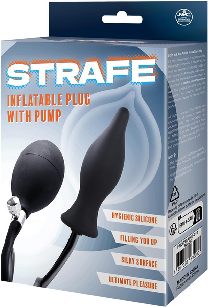 Inflatable Teardrop Plug with Pumps (Black)