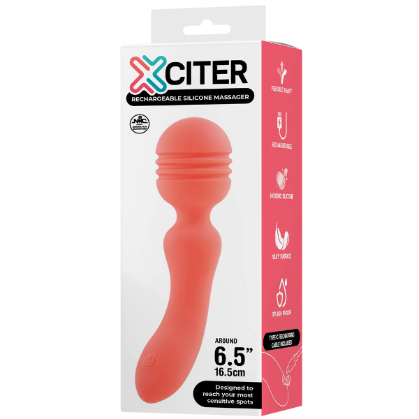 Exciter - Rechargeable Silicone Massager (Pink)