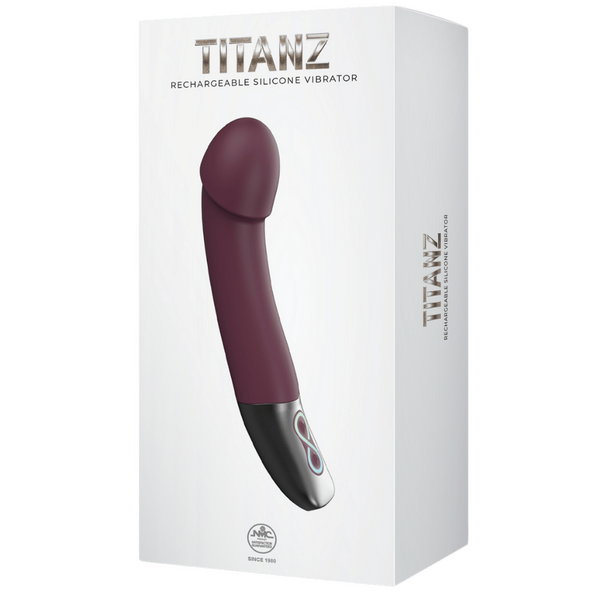 Rechargeable Silicone Vibrator (Rubine Red)