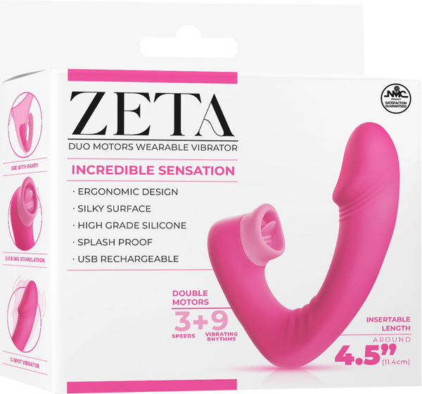 Dual Motor Wearable Vibrator (Pink)