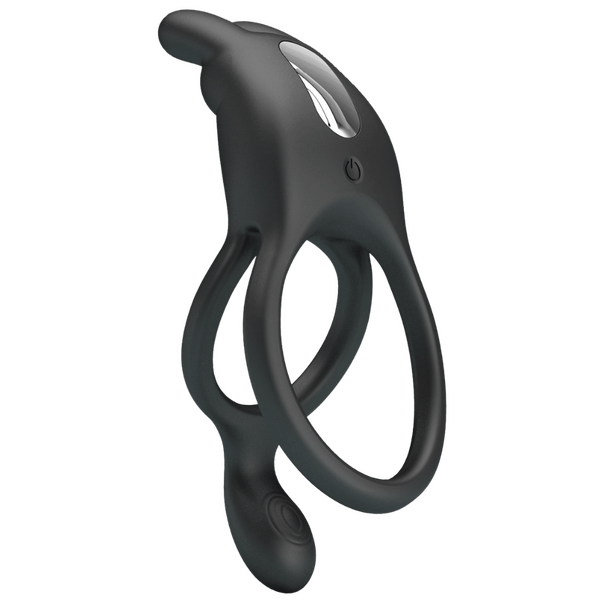 Rechargeable Dwayne Cockring (Black)-BI-210335