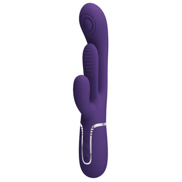 Shania - 4in1 Multi-function Vibrator (Dark Purple)-BW-500041-2