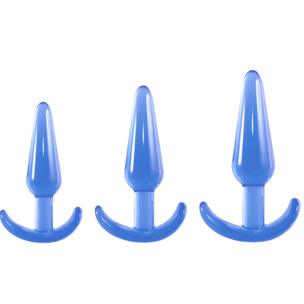 Butt Fantasy - Triple Tapered Anal Plug Set (Blue)