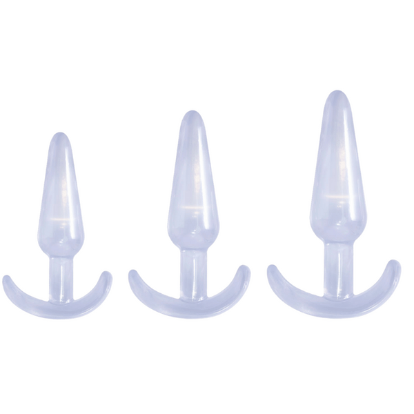 Butt Fantasy - Triple Tapered Anal Plug Set (Clear)