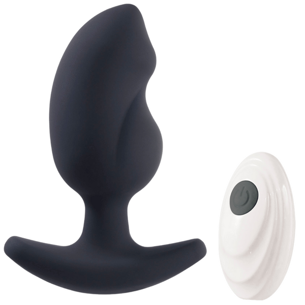 Remote Controlled Vibrating Butt Plug (Black)