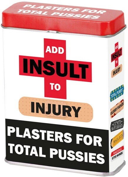 Add Insult To Injury Plasters (12 X Display)