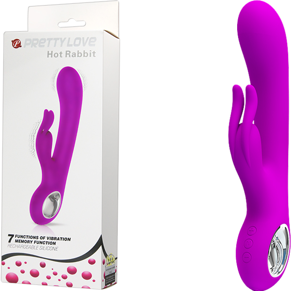 Rechargeable Hot Rabbit (Purple)-BI-014480