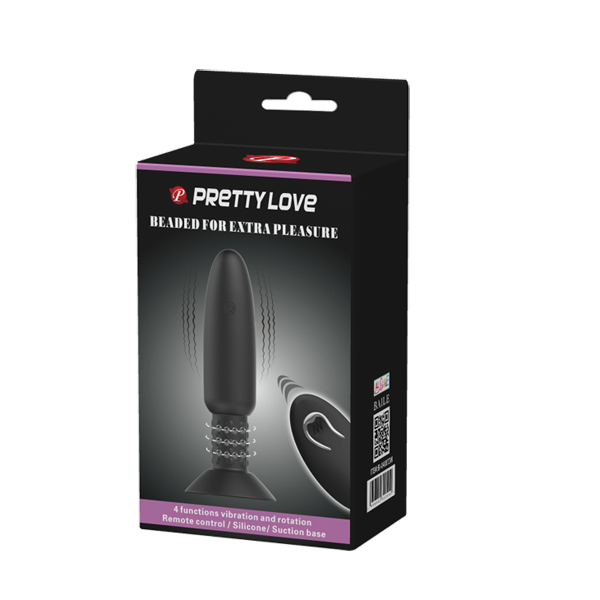 Rechargeable Beaded For Extra Romance (Black)