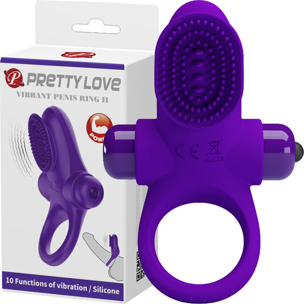 Vibrant Penis Ring II (Purple)-BI-210205-1