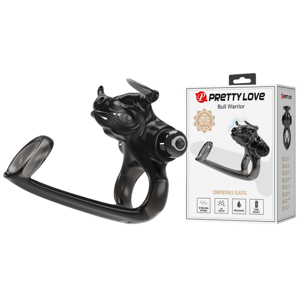 Bull Warrior Cockring (Black)-BI-210333