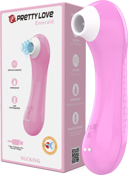 Rechargeable Sucking Emerald (Light Pink)