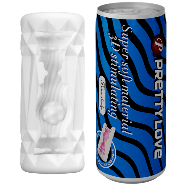 Super Soft Can Masturbator (Black/Blue)-BM-00900T88-1