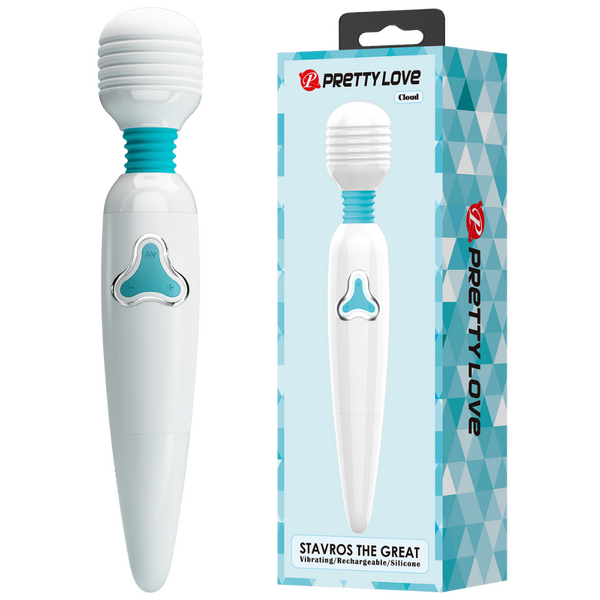 Rechargeable Wand - Cloud (White/Blue)-BW-055010-3