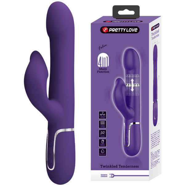 Falin - 4in1 Multi-function Vibrator (Dark Purple)