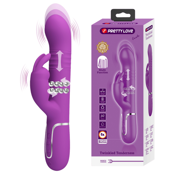 Coale - 4in1 Multi-function Vibrator (Purple)