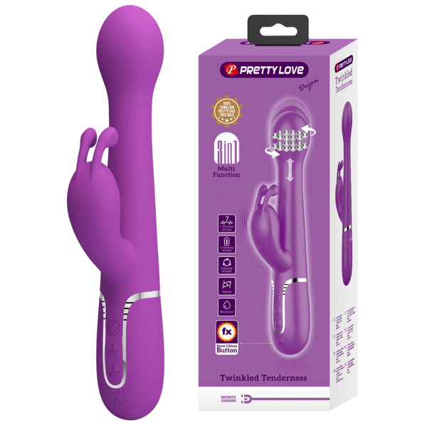 Dejon - 3in1 Multi-function Vibrator (Purple)