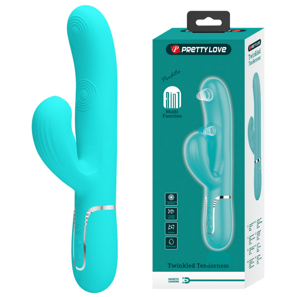 Perdita - 3in1 Multi-function Vibrator (Seafoam)